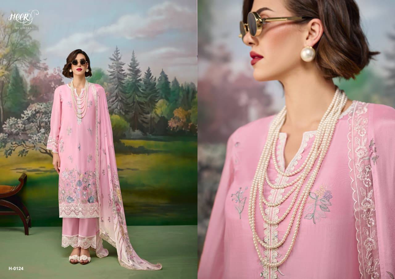 Jaani By Kimora suit 0121 to 0126 Series Stylish Beautiful Colourful Pure Muslin Dresses At Wholesale Price